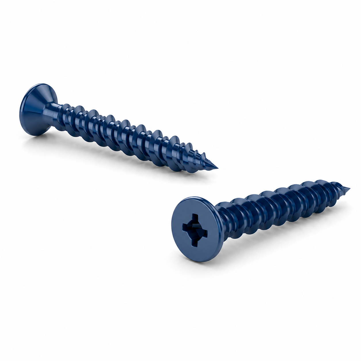 VIS À BÉTON TÊTE FLAT 3/16'' X 2-1/4'' BLEU GALV. (2.5M)