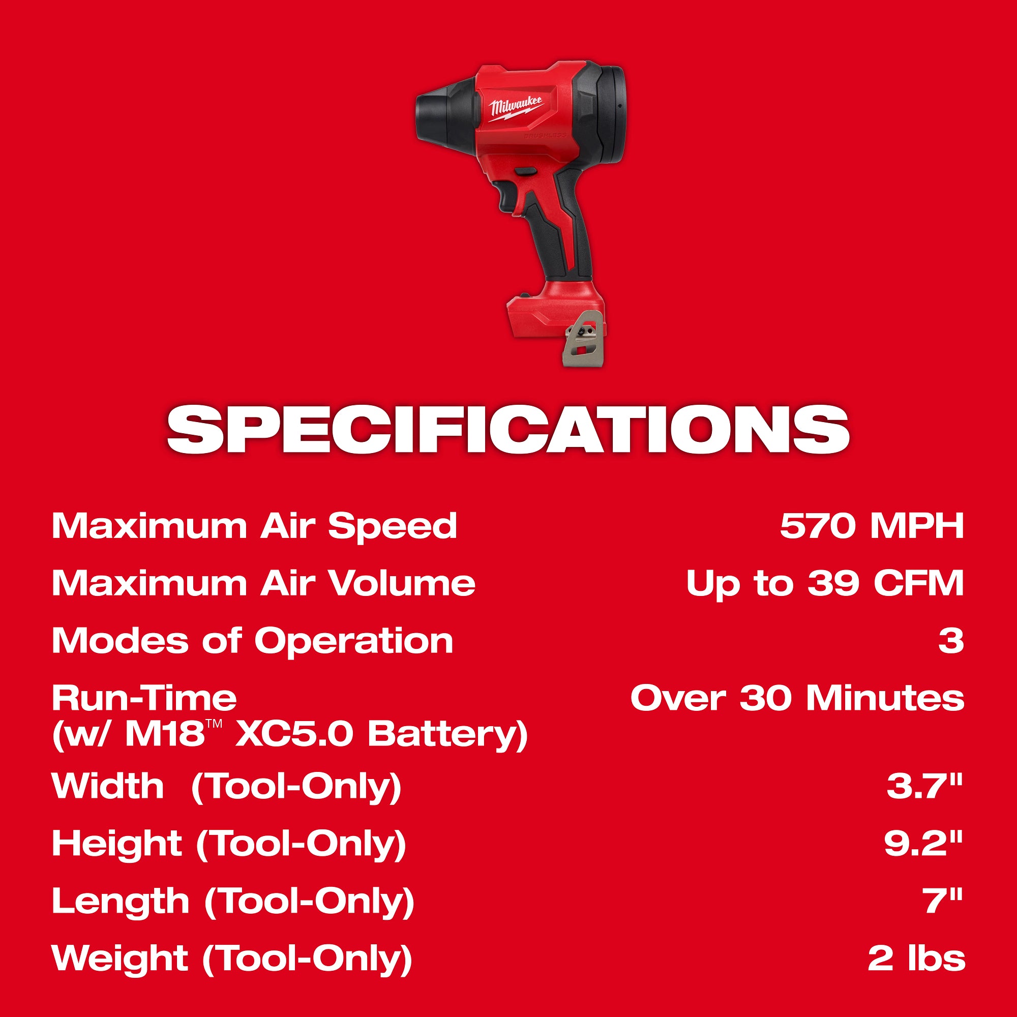 M18 BRUSHLESS PRECISION BLOWER