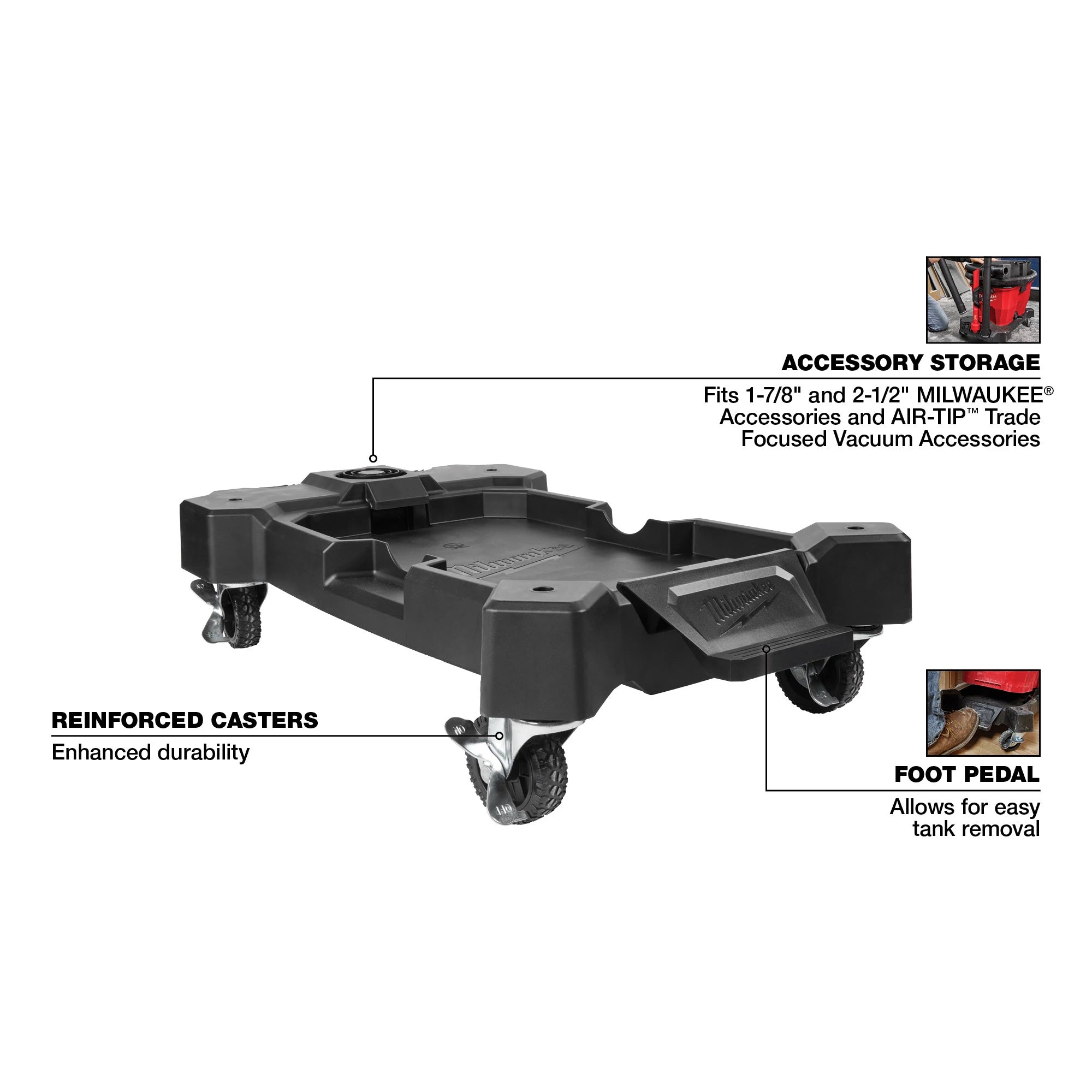 CHARIOT POUR ASPIRATEUR HUMIDE/SEC