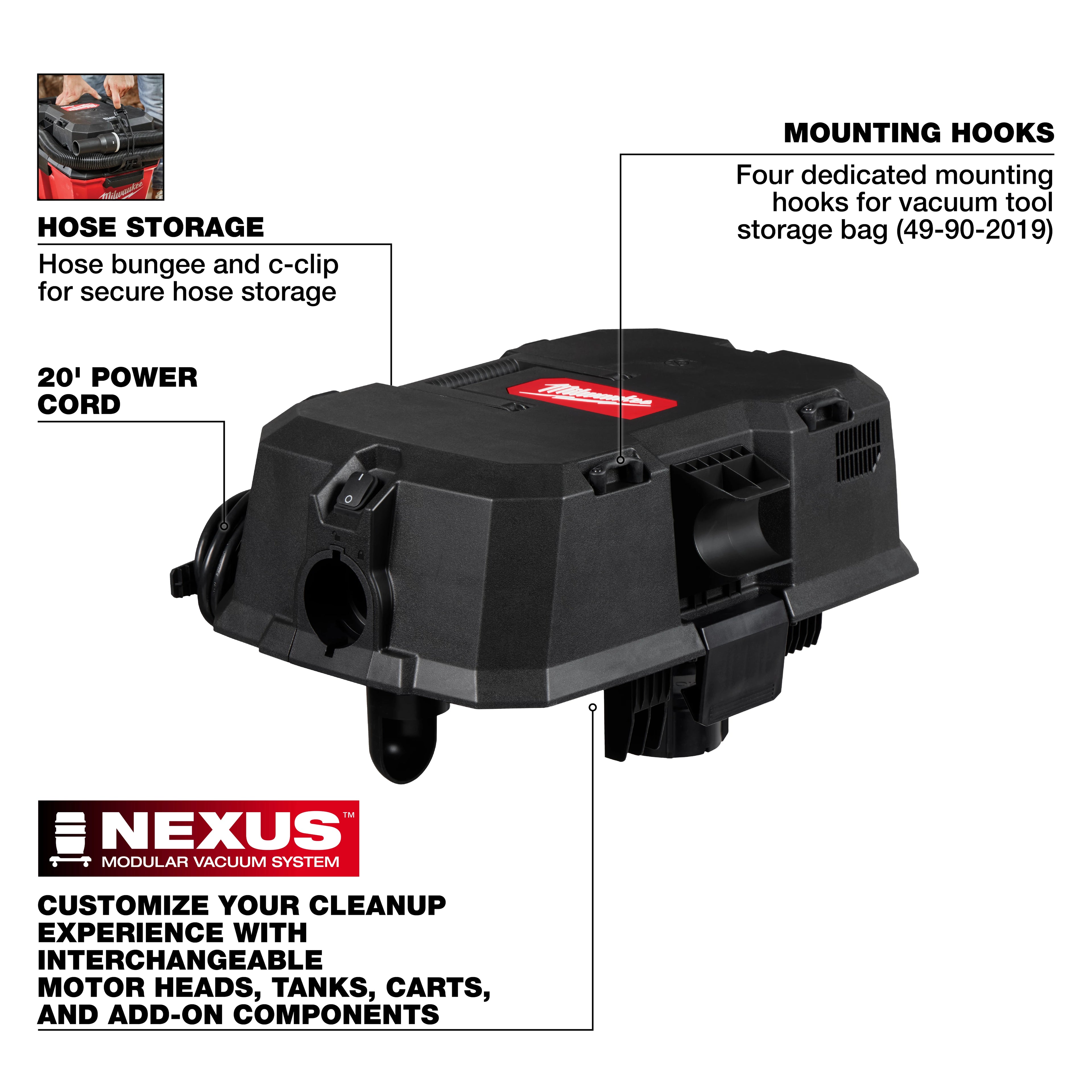 TÊTE DE MOTEUR D'ASPIRATEUR 6.5HP SEC & HUMIDE