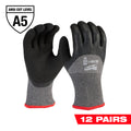 WINTER LINED CUT-RESISTANT GLOVES LEVEL 2 ( LARGE )