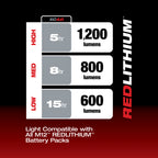 LUMIÈRE 1 200 LUMENS DE DESSOUS DE VÉHICULE M12