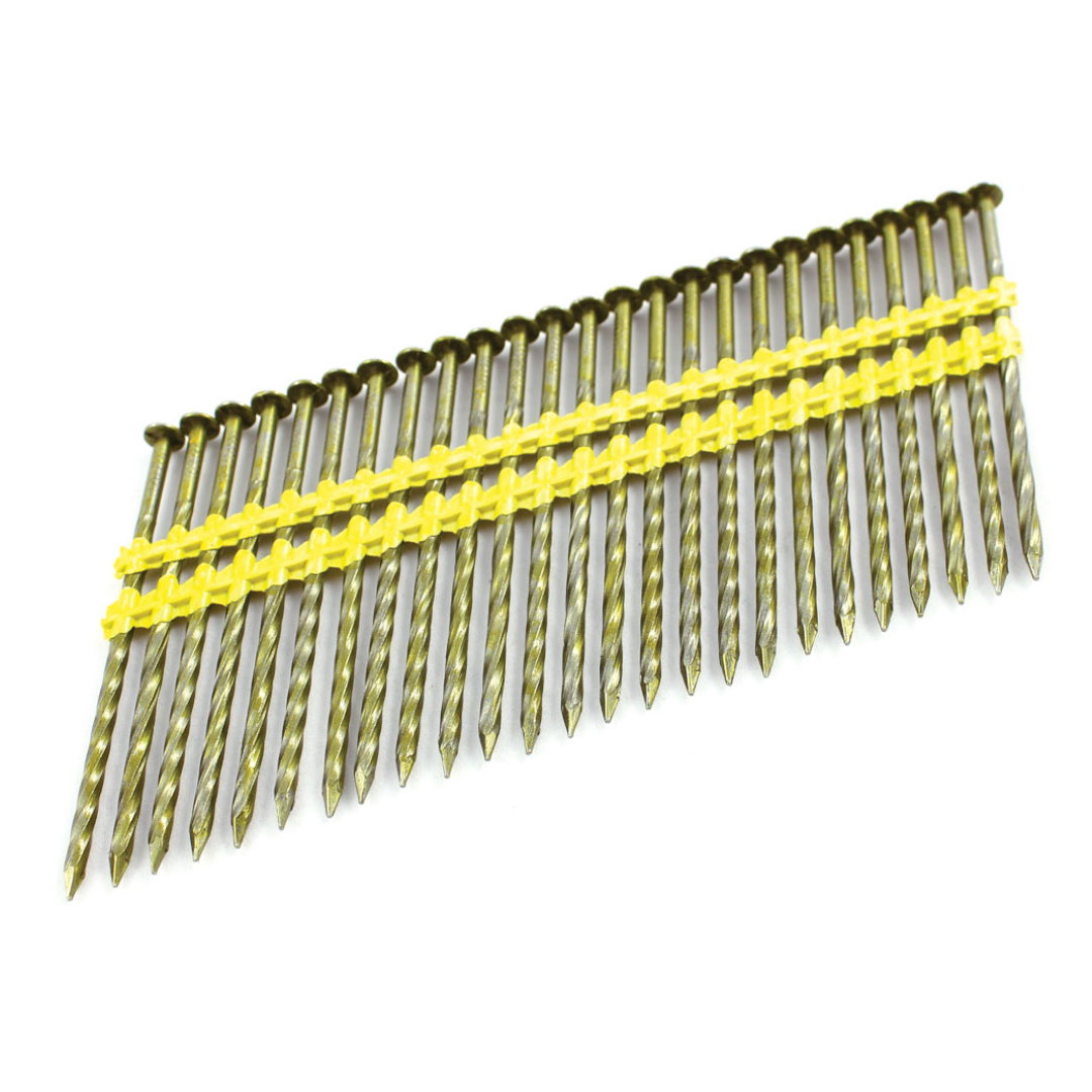 CLOUS 21° BANDE DE PLASTIQUE 3'' X .121 VRILLÉ (3M)
