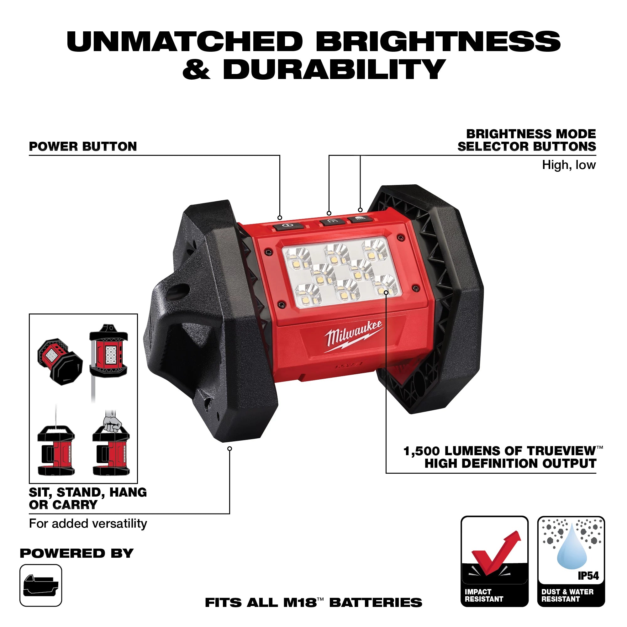 M18 ROVER 1,500 LUMENS COMPACT FLOOD LIGHT