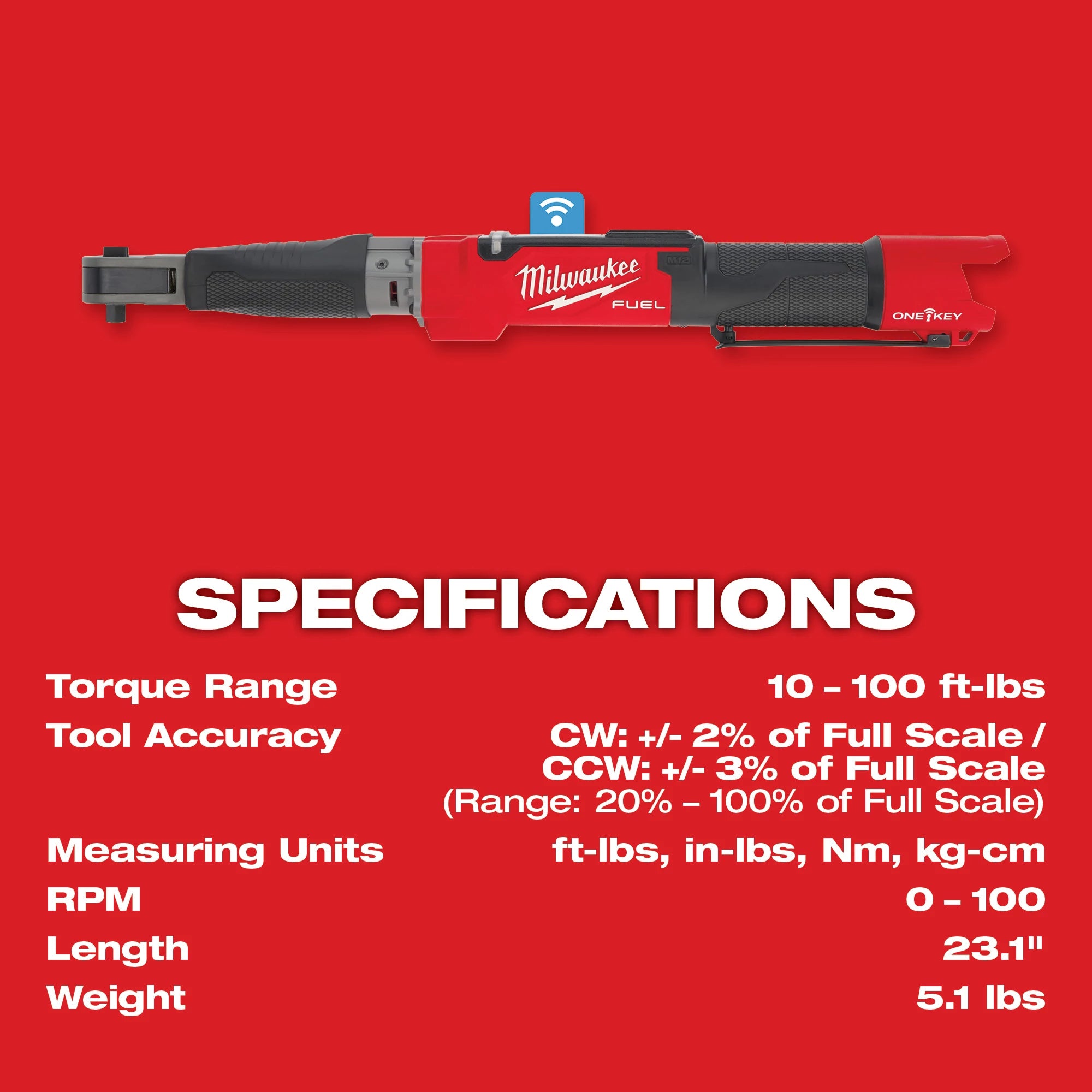 M12 FUEL 3/8" Digital Torque Wrench with ONE-KEY