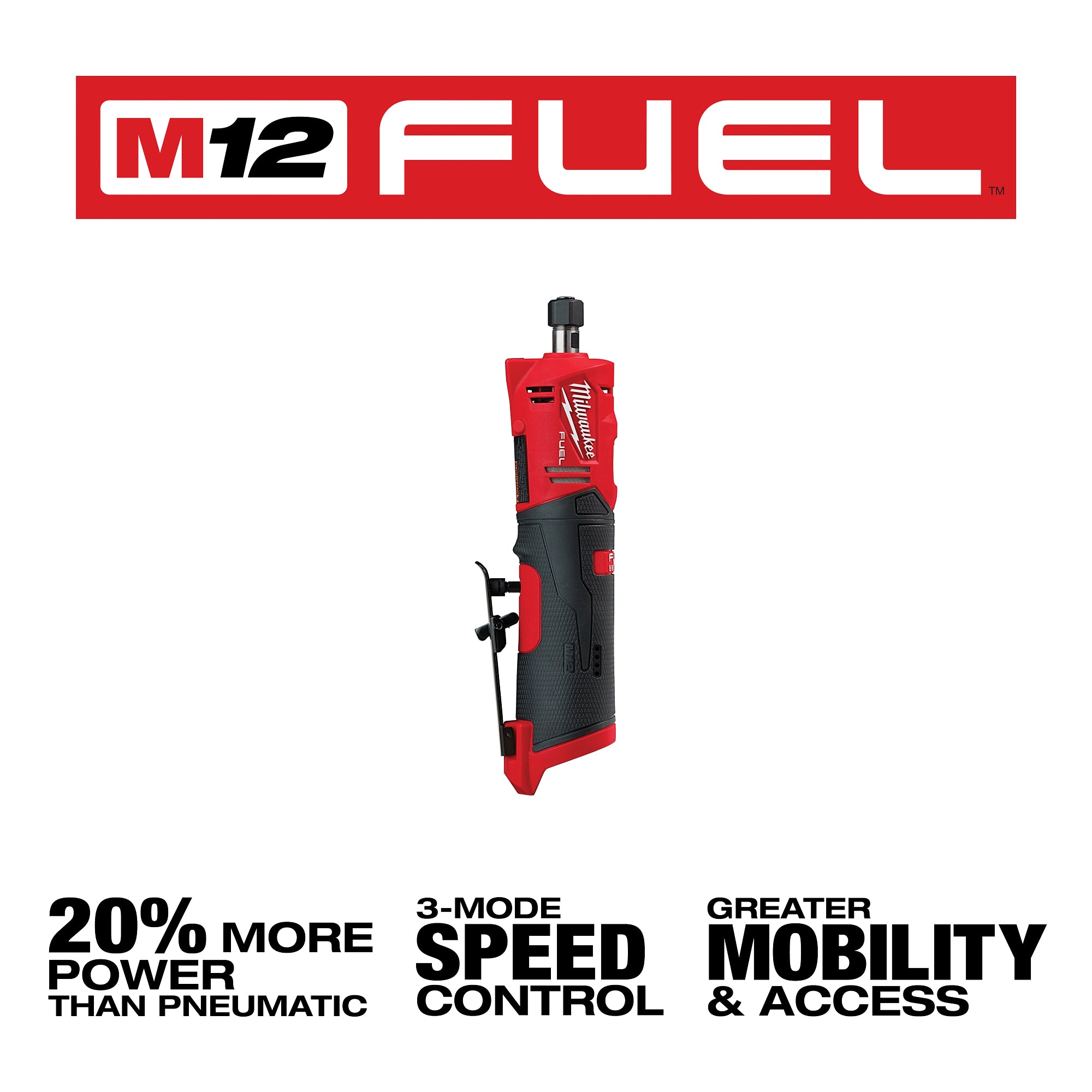 DIE GRINDER DROIT 1/4'' M12 FUEL BRUSHLESS