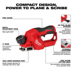 M12 BRUSHLESS 2" PLANER