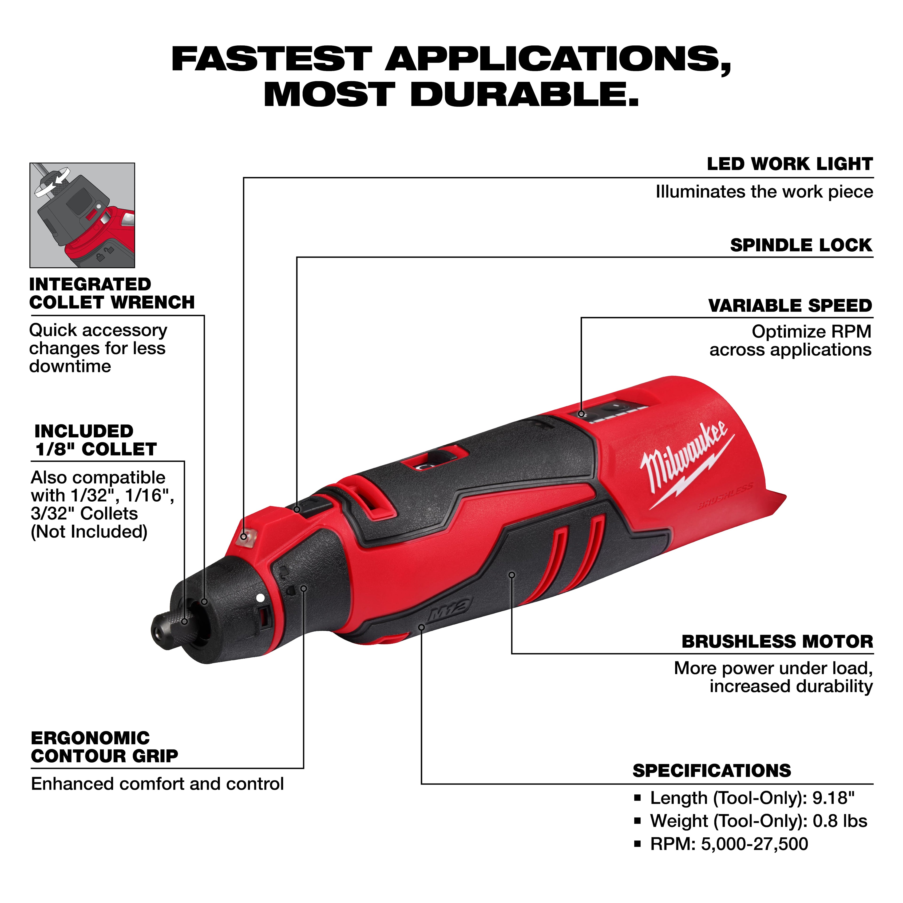 OUTIL ROTATIF M12 BRUSHLESS