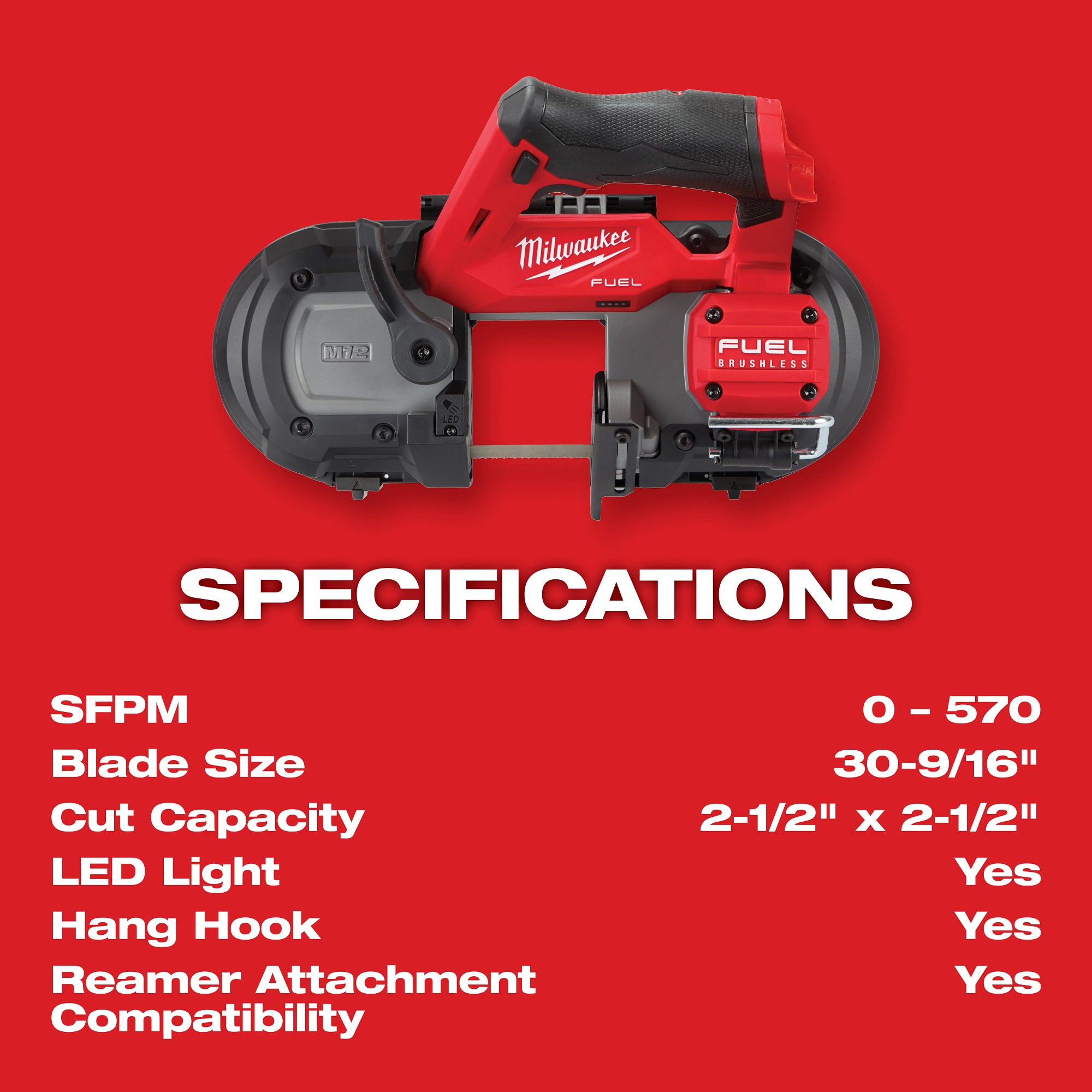 M12 FUEL BRUSHLESS COMPACT BAND SAW