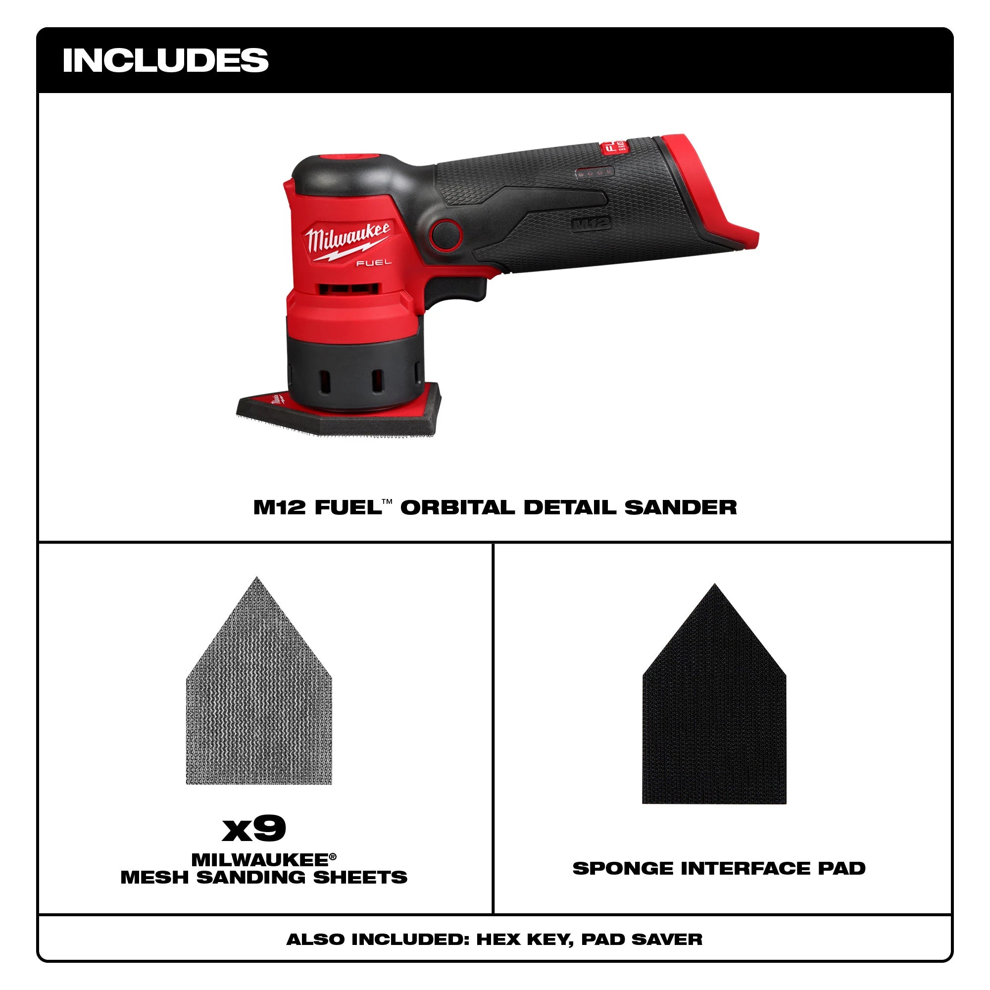 PONCEUSE ORBITALE DE PRÉCISION M12 FUEL BRUSHLESS