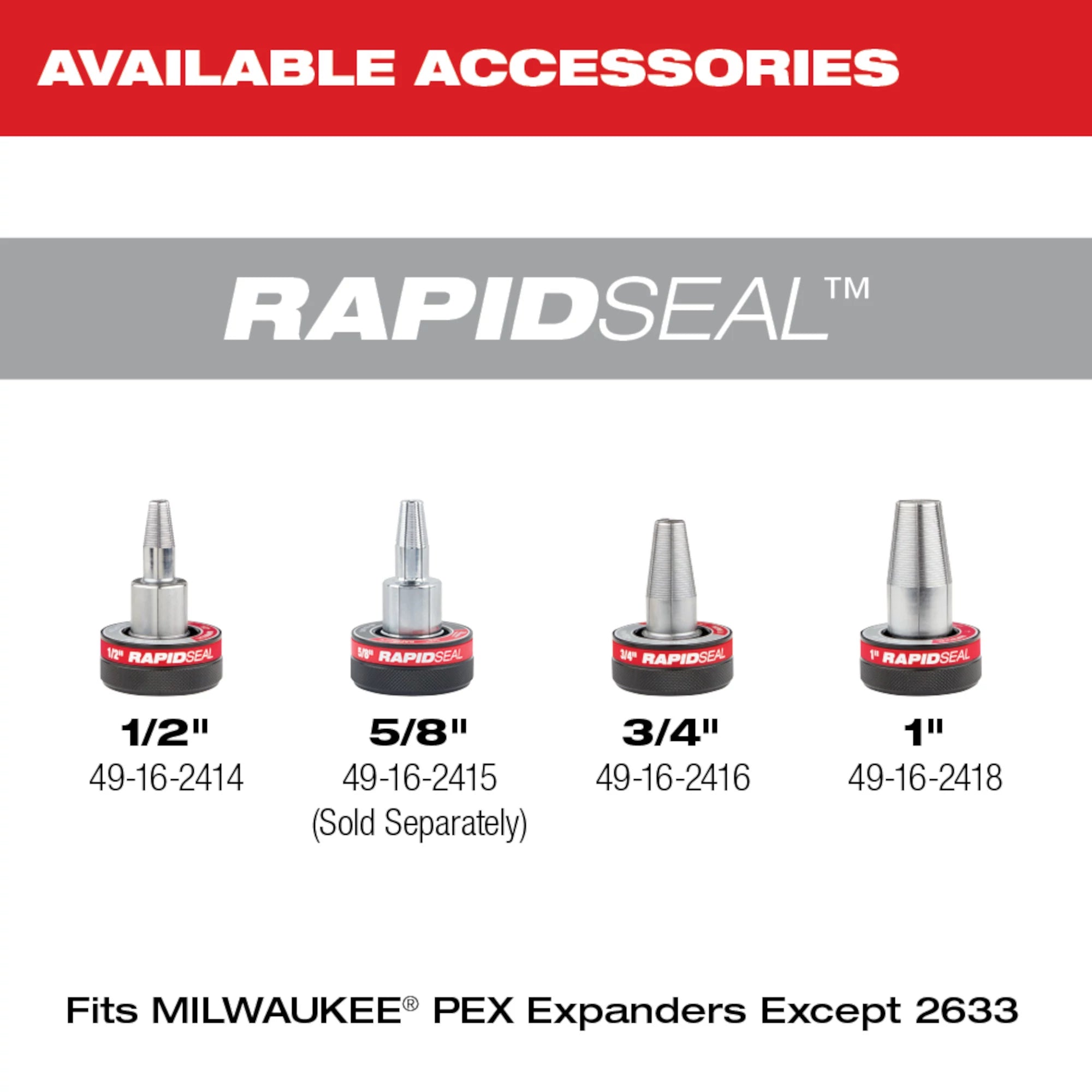 MILWAUKEE 1/2'' TO 1'' PROPEX EXPANSION TOOL WITH M12 FUEL HEADS