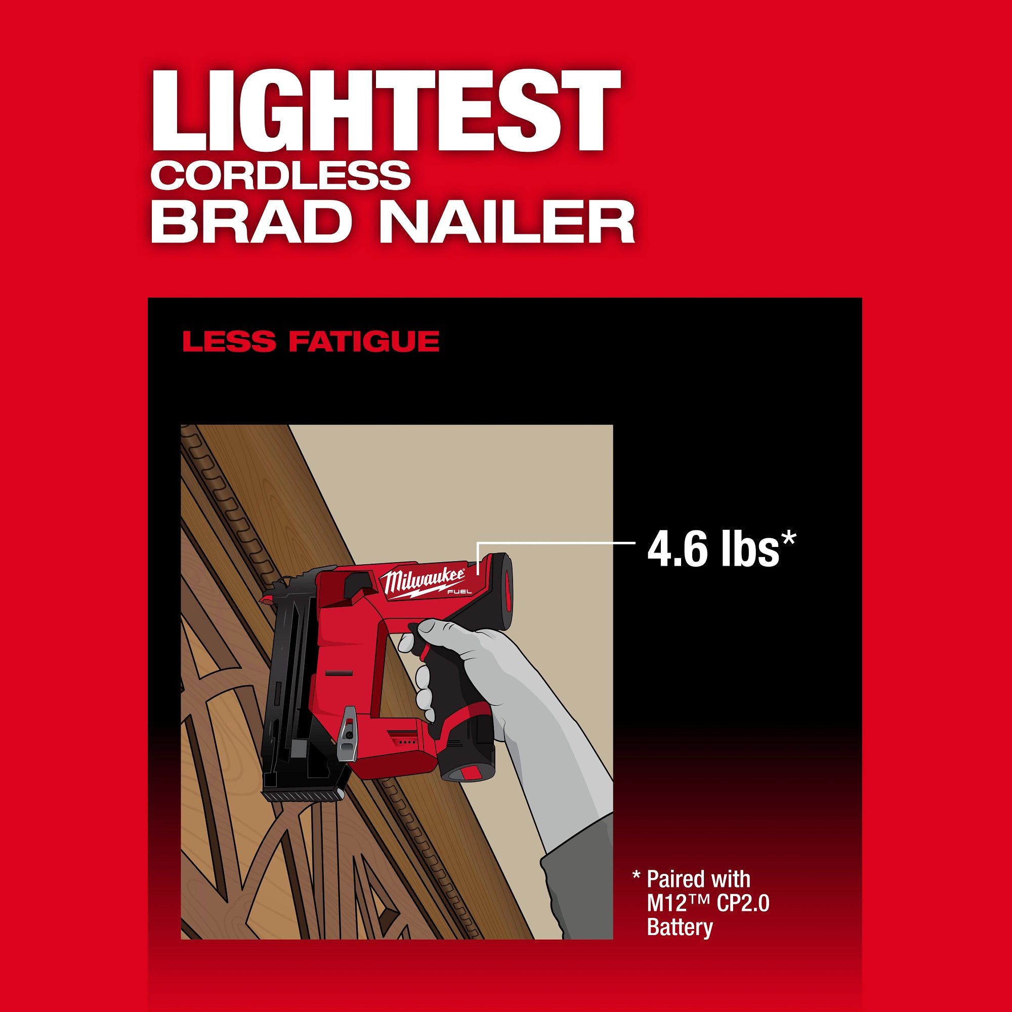 M12 FUEL 5/8" TO 1-1/2" 18 GAUGE BRAD NAILER