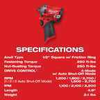 M12 FUEL BRUSHLESS 1/2" COMPACT IMPACT WRENCH