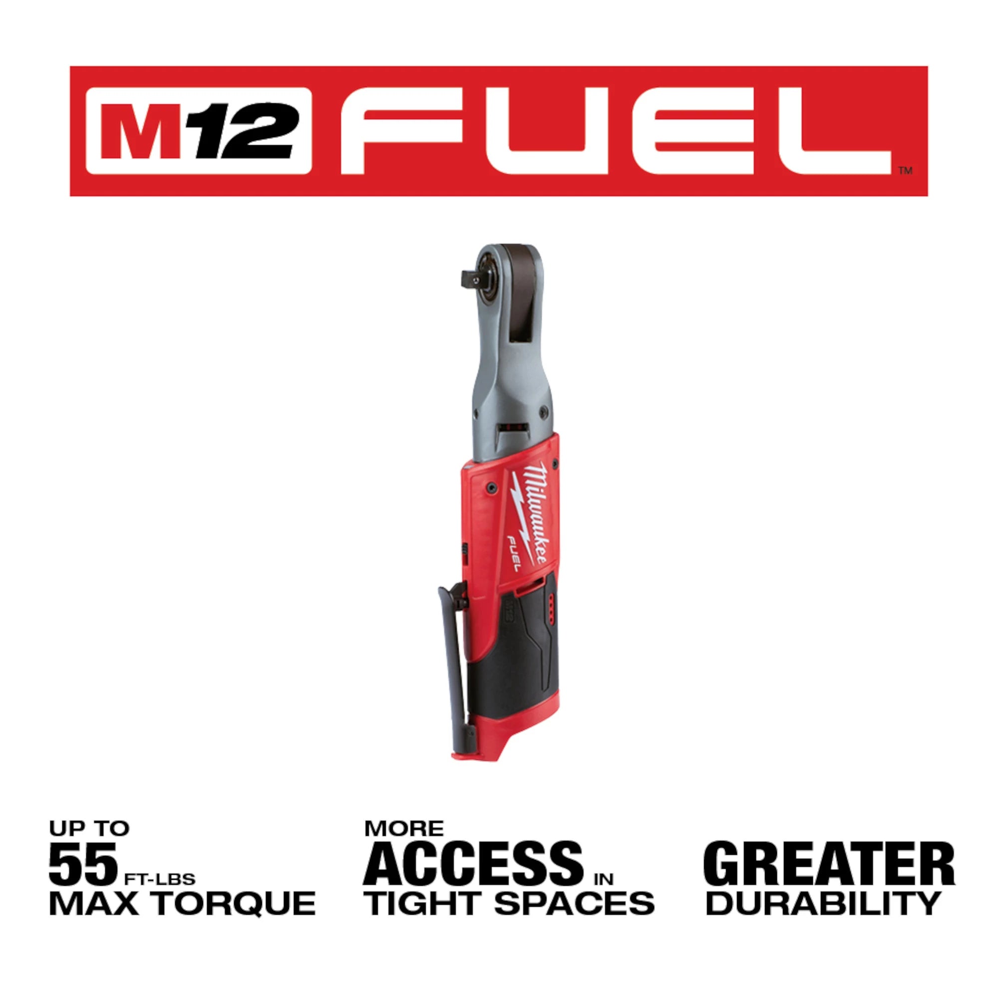 CLÉ RATCHET 3/8'' M12 FUEL BRUSHLESS