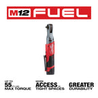 ENSEMBLE CLÉ RATCHET 3/8'' M12 FUEL BRUSHLESS (CP2.0)