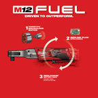 CLÉ RATCHET 1/2'' M12 FUEL BRUSHLESS