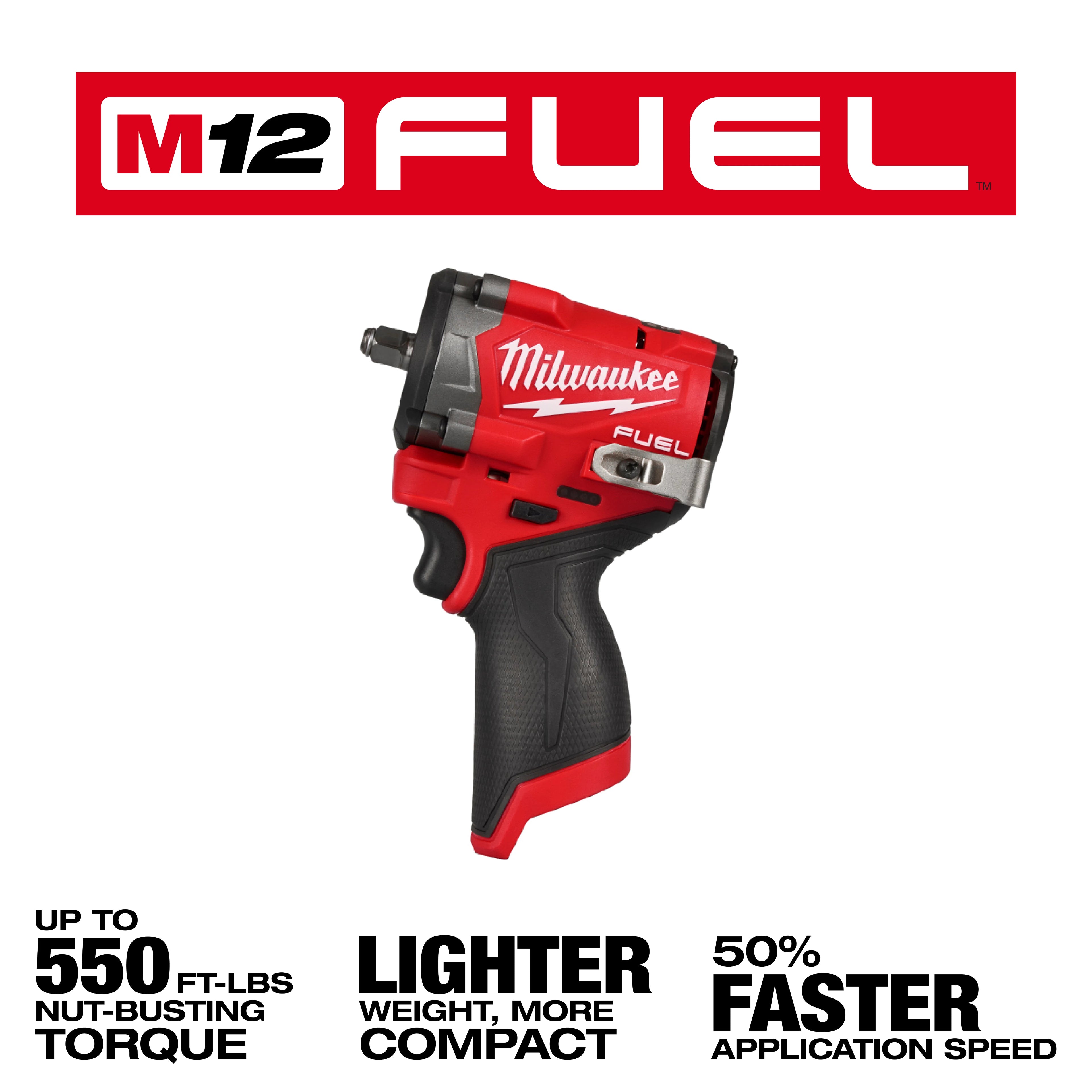 M12 FUEL STUBBY 3/8'' BRUSHLESS IMPACT WRENCH