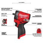M12 FUEL STUBBY 3/8'' BRUSHLESS IMPACT WRENCH