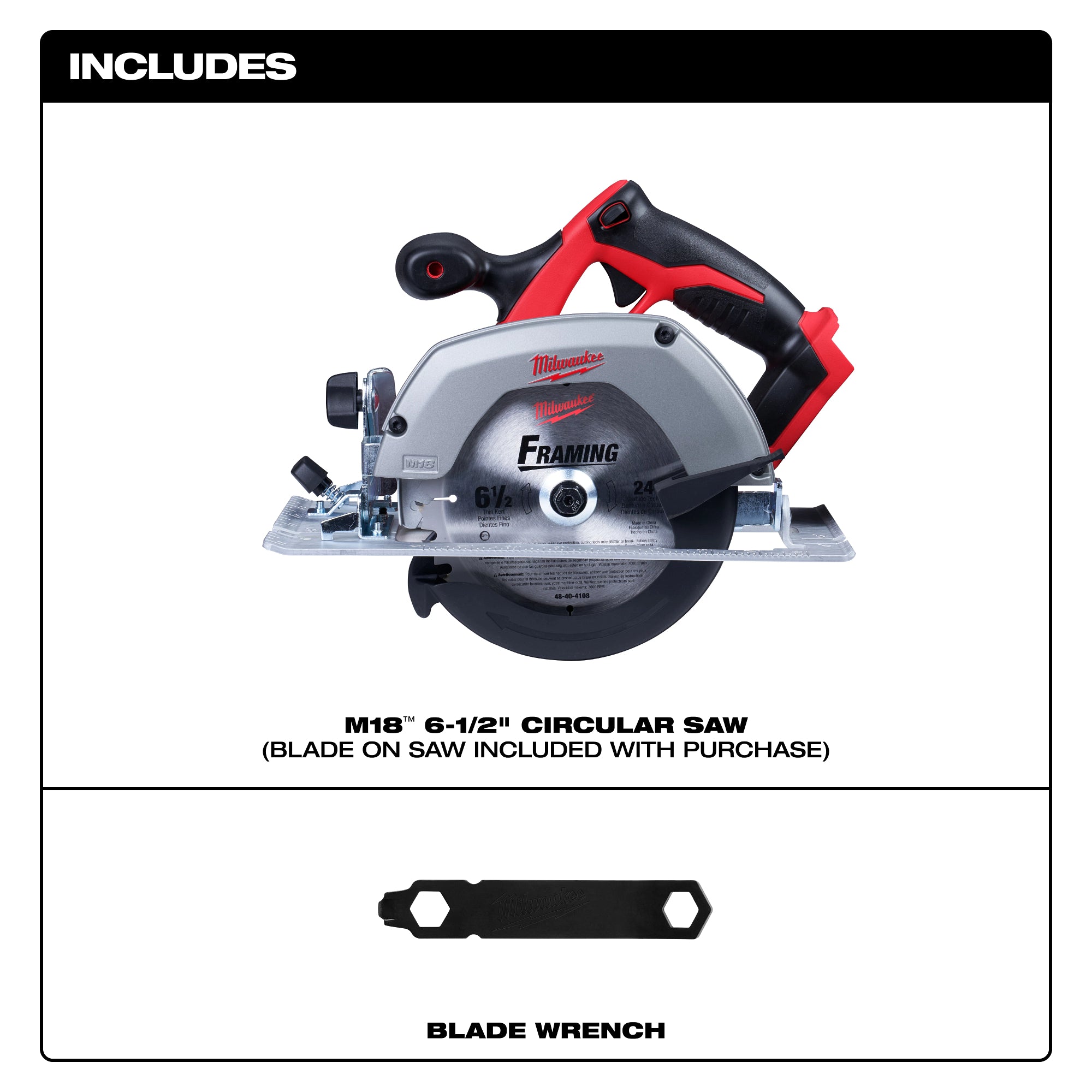 SCIE CIRCULAIRE 6-1/2'' M18