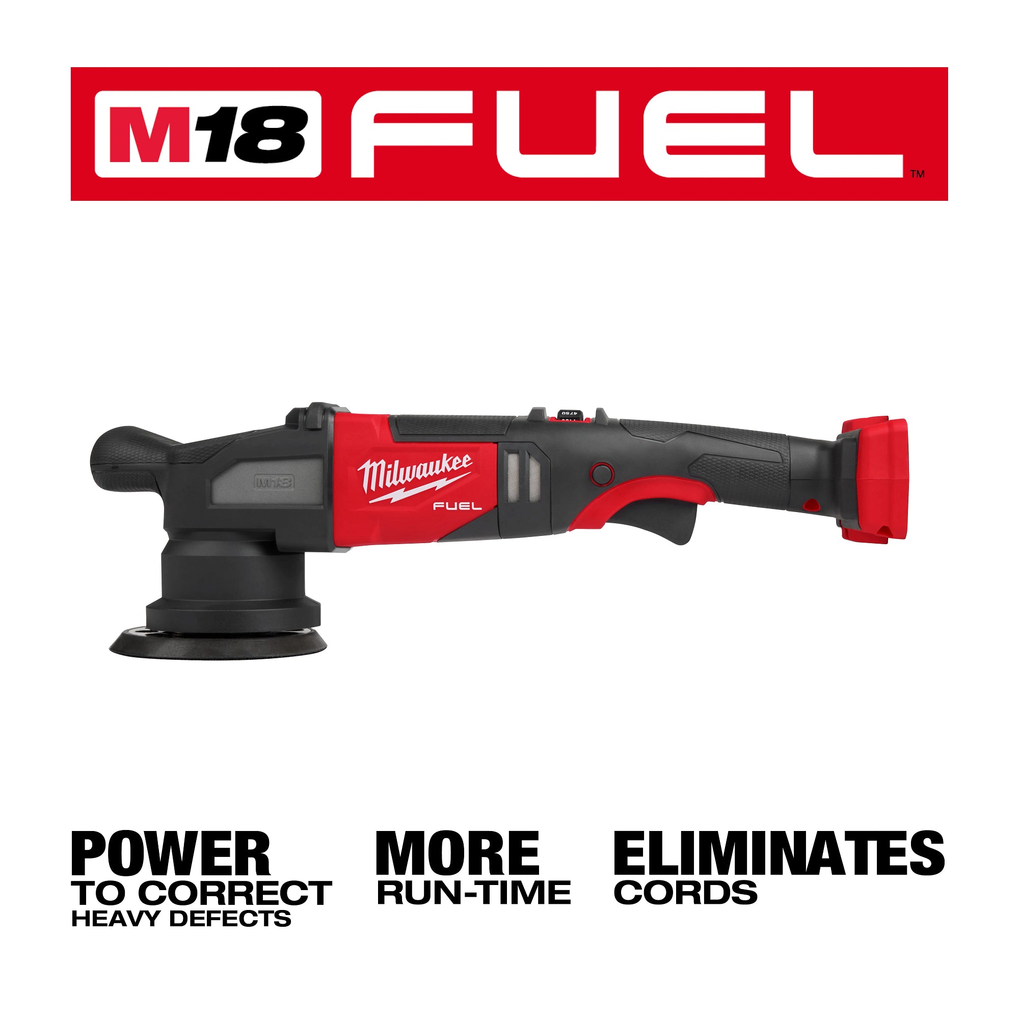 POLISSEUSE ORBITALE ALÉATOIRE 15MM M18 FUEL BRUSHLESS