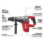 M18 FUEL 1-9/16" SDS MAX ROTARY HAMMER BRUSHLESS
