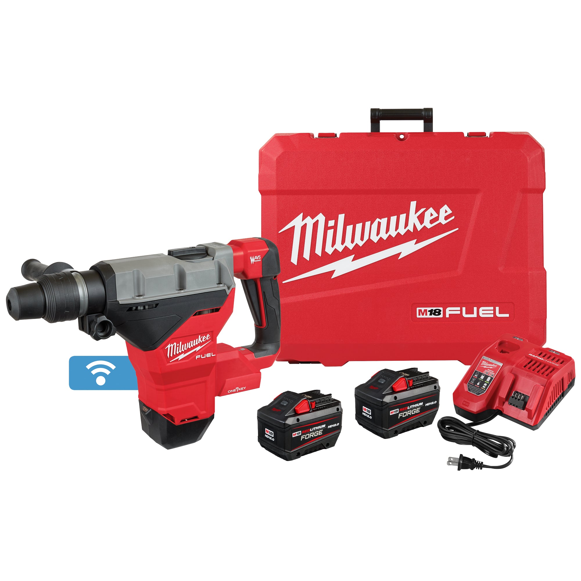 ENSEMBLE MARTEAU ROTATIF 1-3/4'' SDS MAX M18 FUEL (HD12.0)