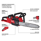 16'' M18 FUEL BRUSHLESS CHAINSAW KIT (HD12.0)