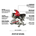 SCIE À ONGLETS 7-1/4'' COULISSANTE M18 FUEL BRUSHLESS