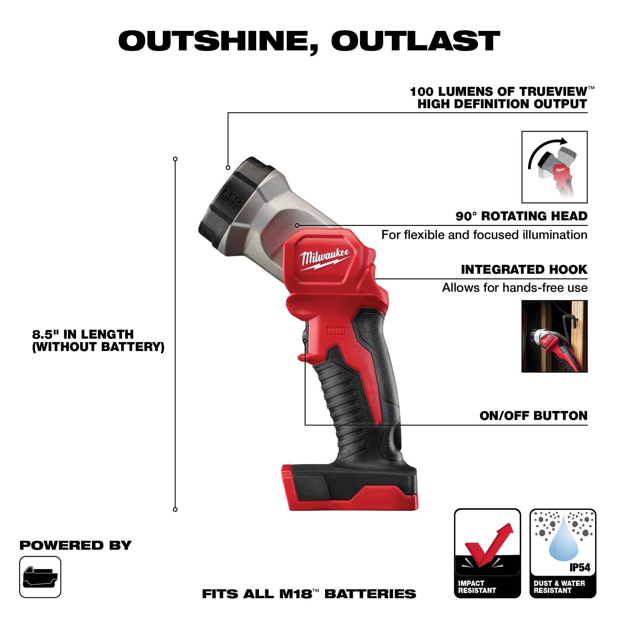 LAMPE DE TRAVAIL PORTABLE M18