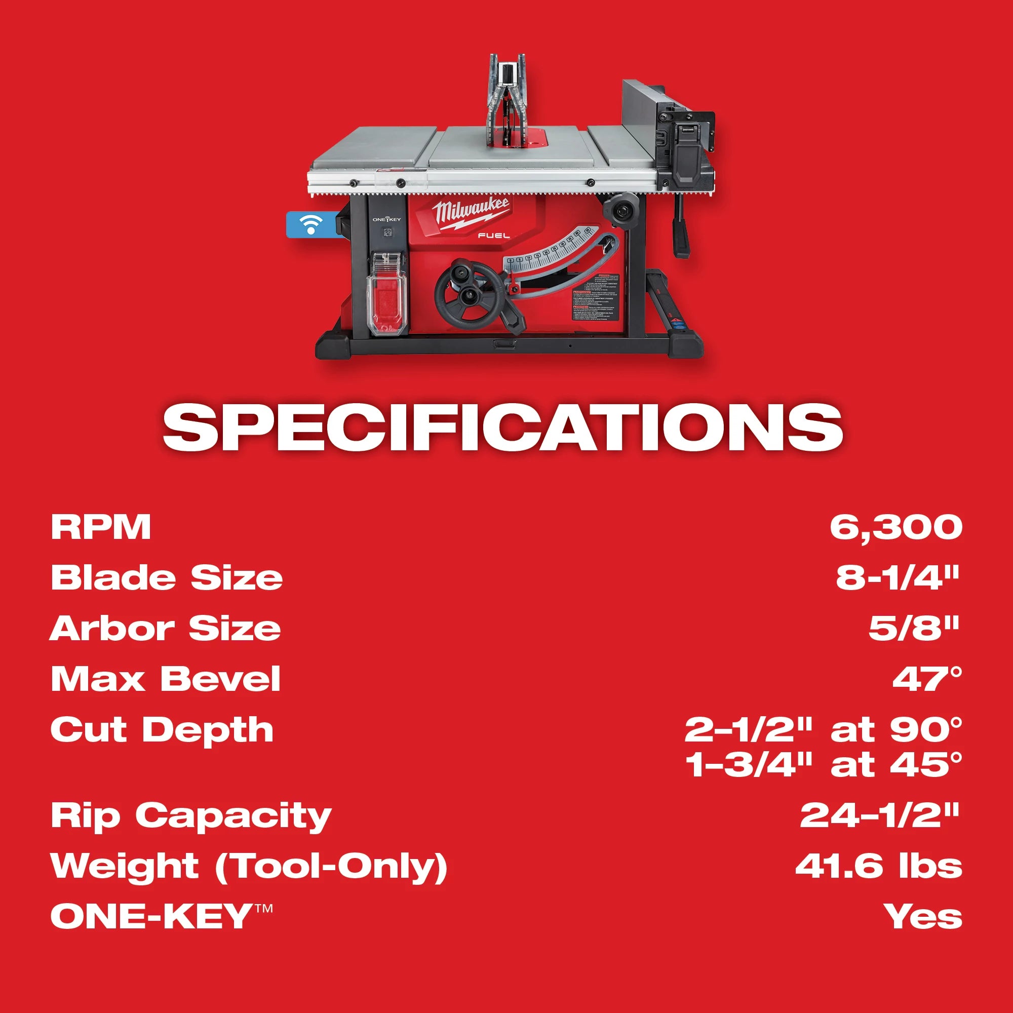 BANC DE SCIE 8-1/4'' ONE-KEY™ M18 FUEL BRUSHLESS