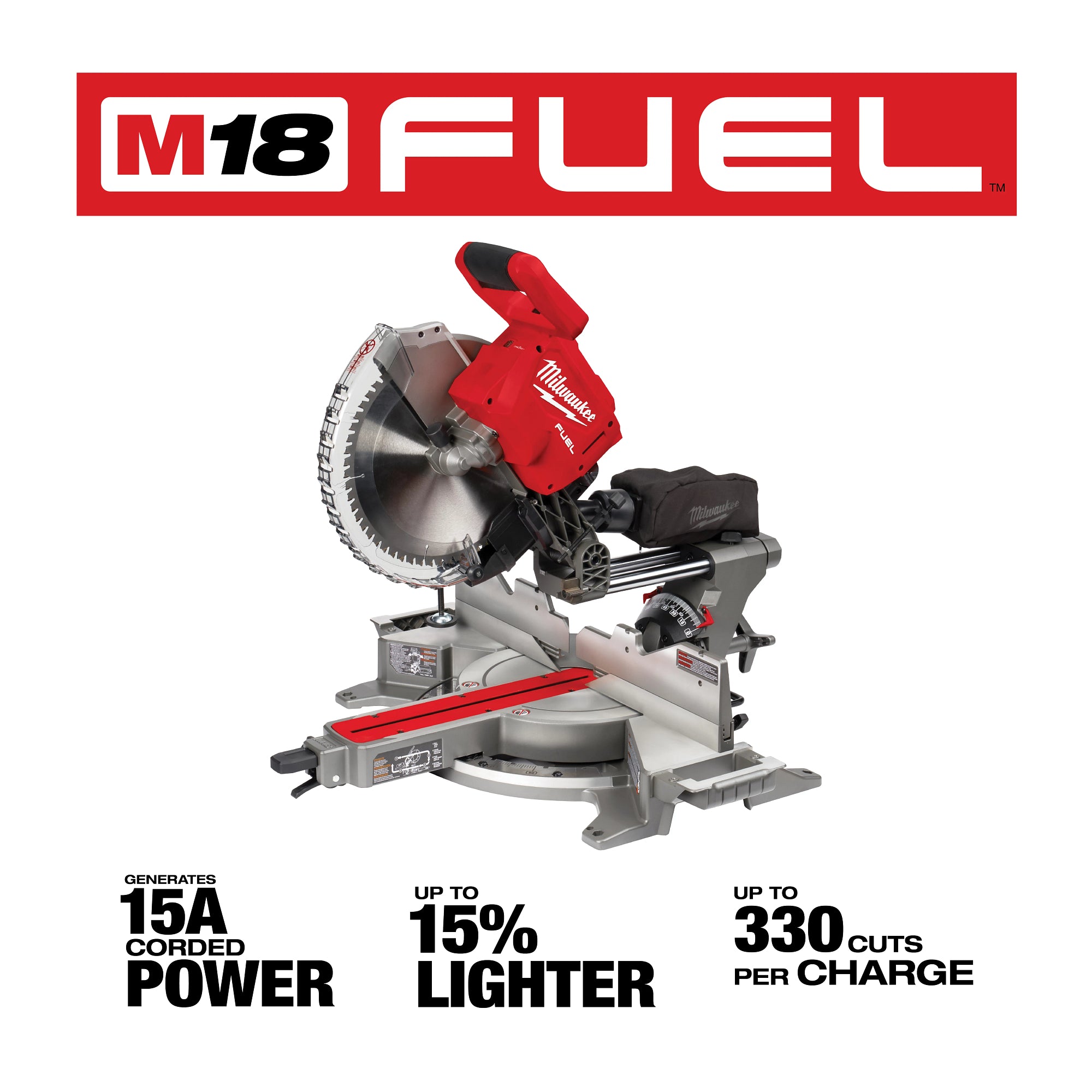 SCIE À ONGLETS 12'' À COULISSE M18 FUEL BRUSHLESS