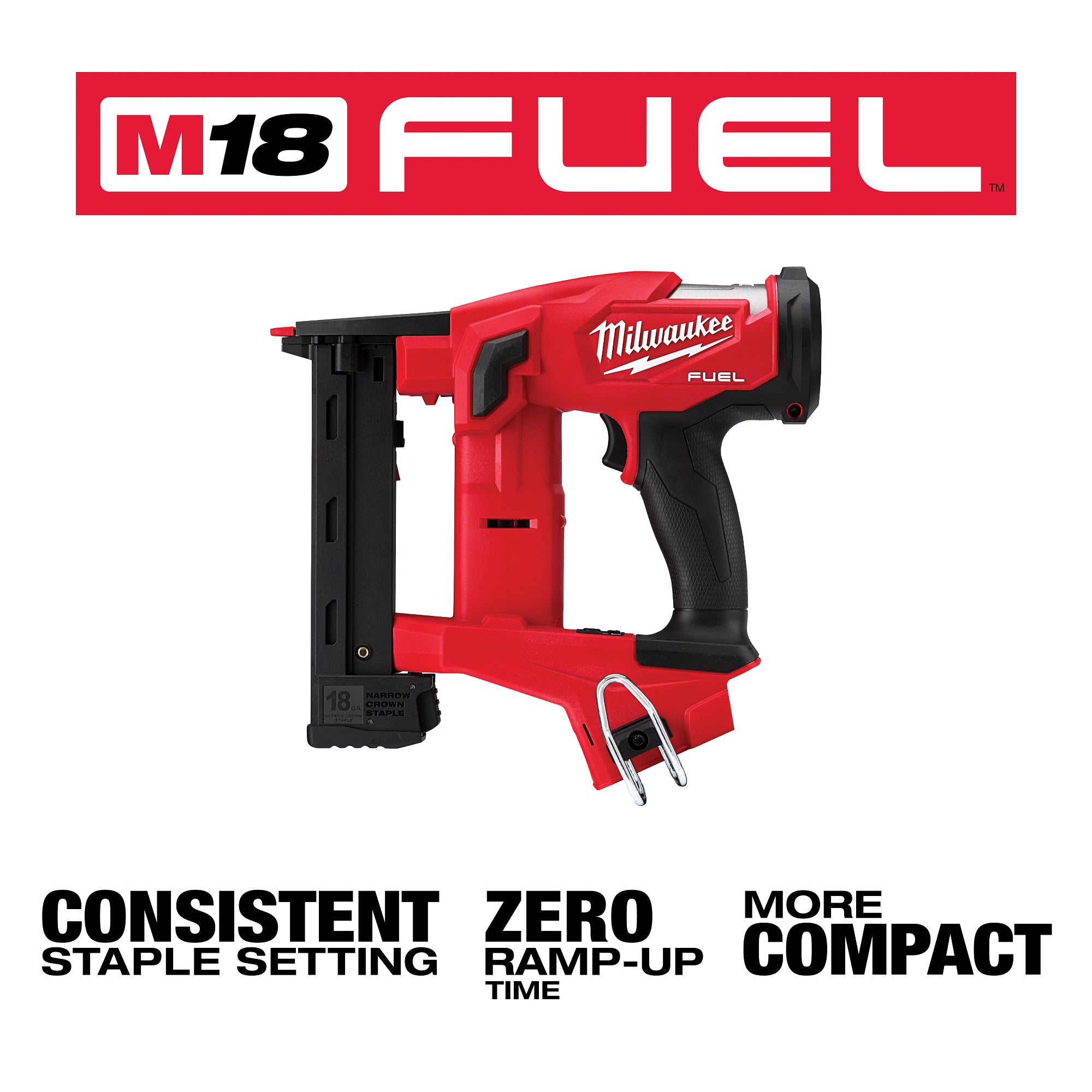 AGRAFEUSE 1/4'' CAL.18 DE 3/8'' À 1-1/2'' M18 FUEL BRUSHLESS
