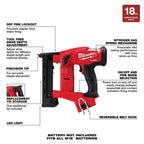 AGRAFEUSE 1/4'' CAL.18 DE 3/8'' À 1-1/2'' M18 FUEL BRUSHLESS