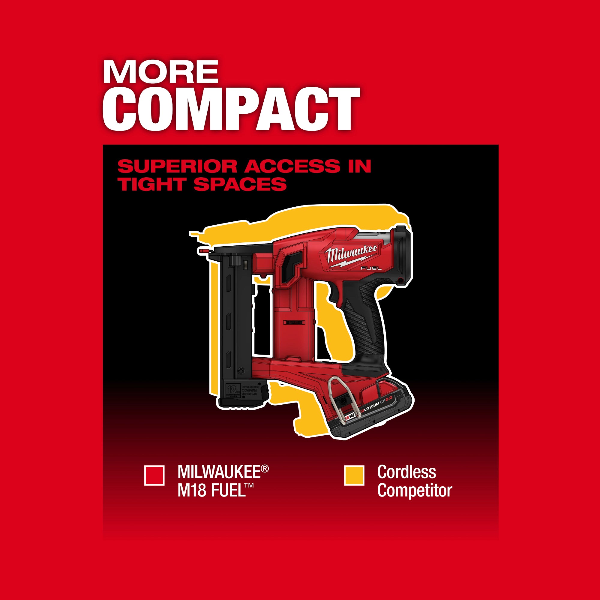 AGRAFEUSE 1/4'' CAL.18 DE 3/8'' À 1-1/2'' M18 FUEL BRUSHLESS