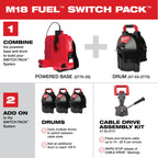 5/8'' CABLE DRUM SYSTEM M18 FUEL SWITCH PACK