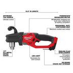 PERCEUSE À ANGLE DROIT 1/2'' HOLE HAWG M18 FUEL