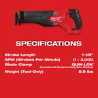 SCIE ALTERNATIVE SAWZALL M18 FUEL BRUSHLESS