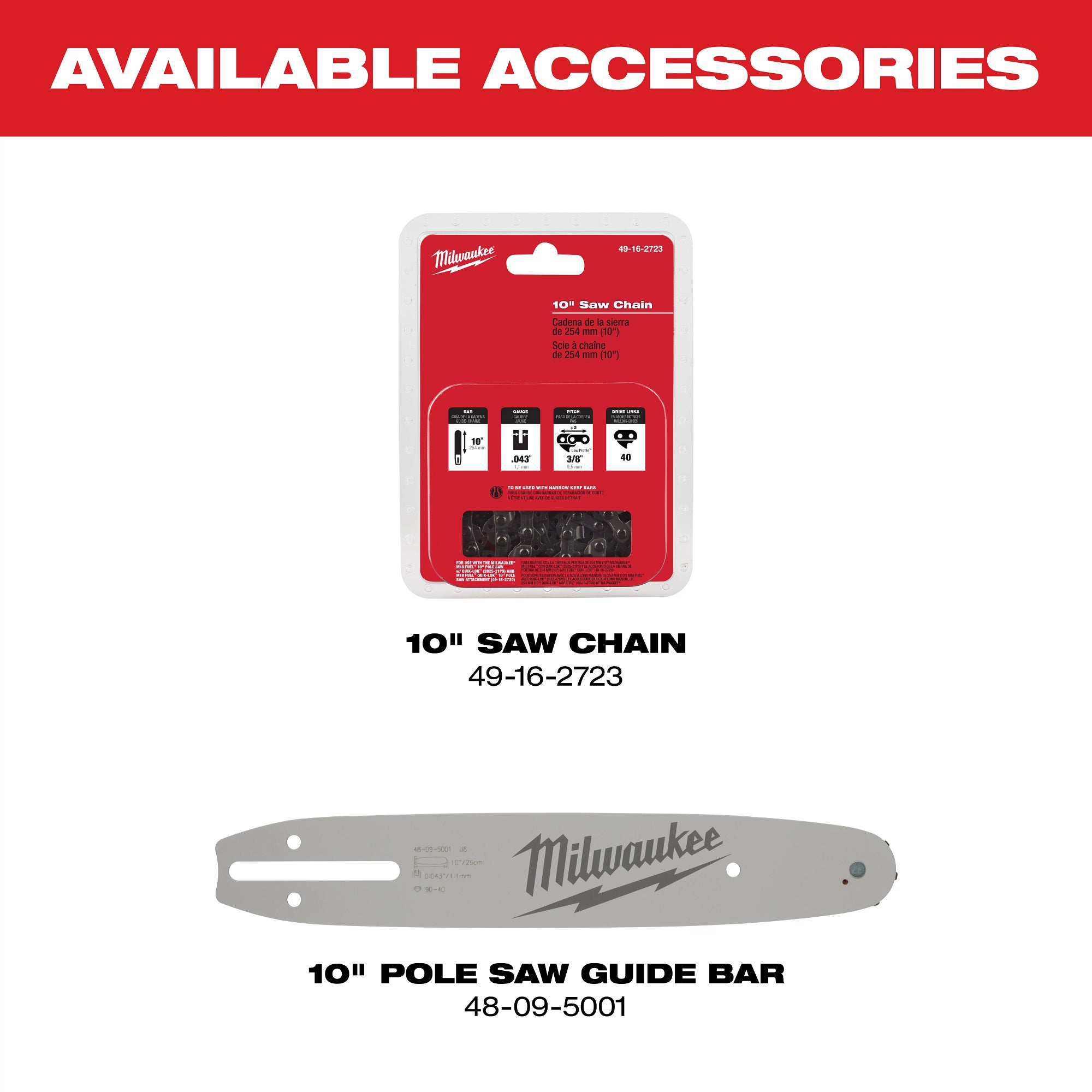 M18 FUEL QUIK-LOK 10" POLE SAW ATTACHMENT