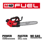 M18 FUEL BRUSHLESS 14" CHAIN SAW KIT (XC8.0)