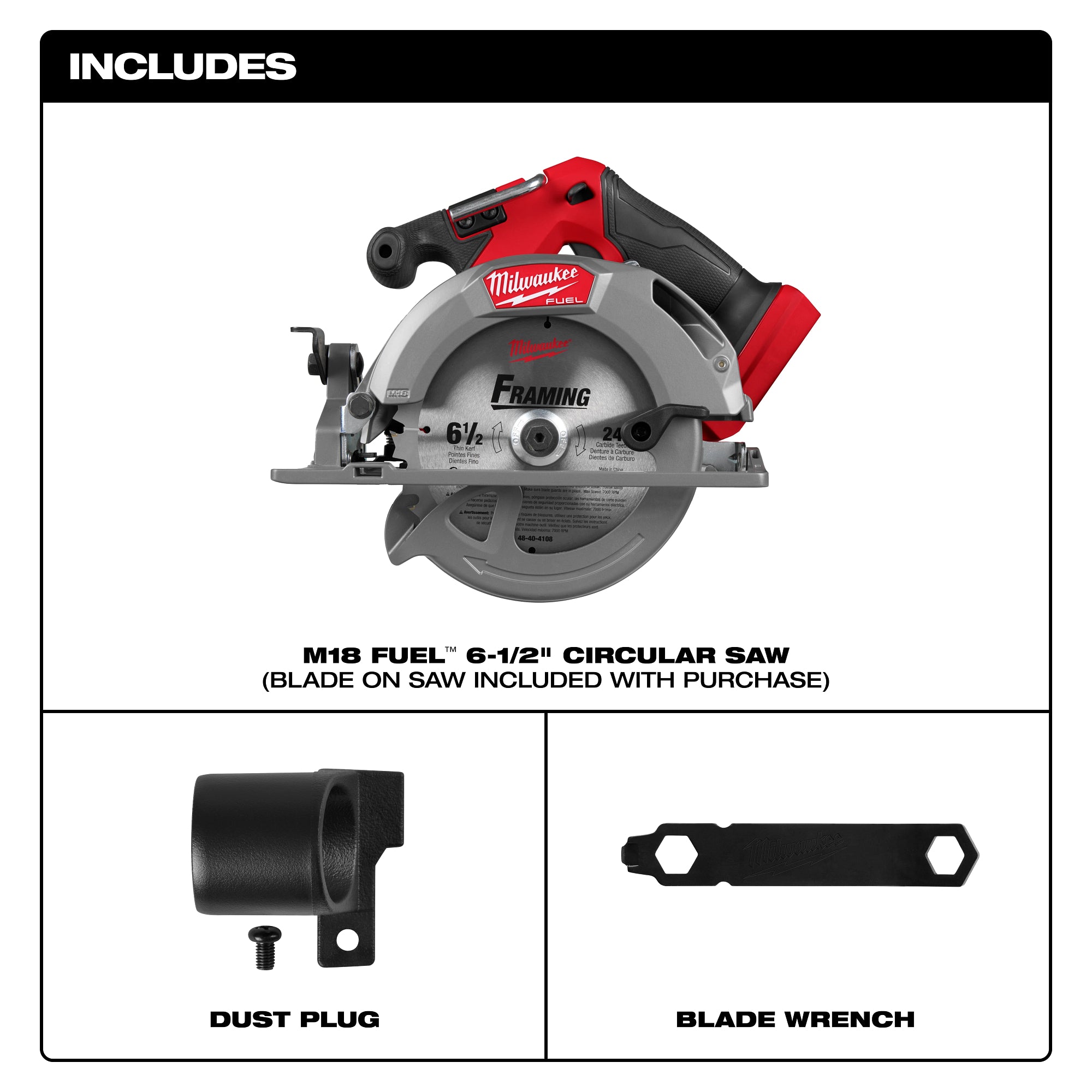 SCIE CIRCULAIRE 6-1/2'' GEN II M18 FUEL BRUSHLESS