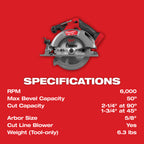 6-1/2'' M18 FUEL BRUSHLESS CIRCULAR SAW