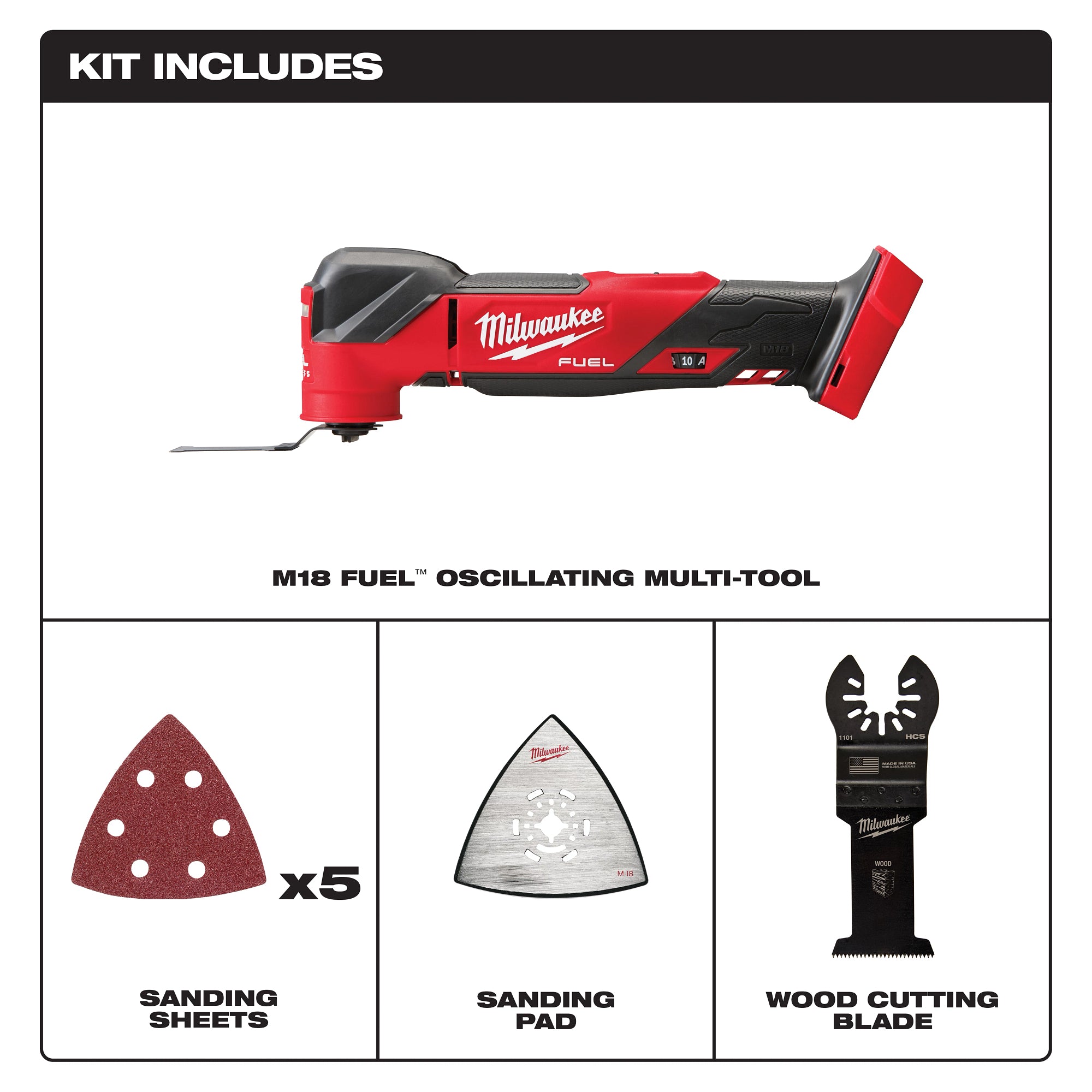 OUTIL MULTIPLE OSCILLANT M18 FUEL BRUSHLESS
