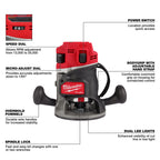 M18 FUEL BRUSHLESS 1/2" ROUTER