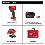 M18 FUEL 3/8'' COMPACT IMPACT WRENCH KIT (XC5.0)