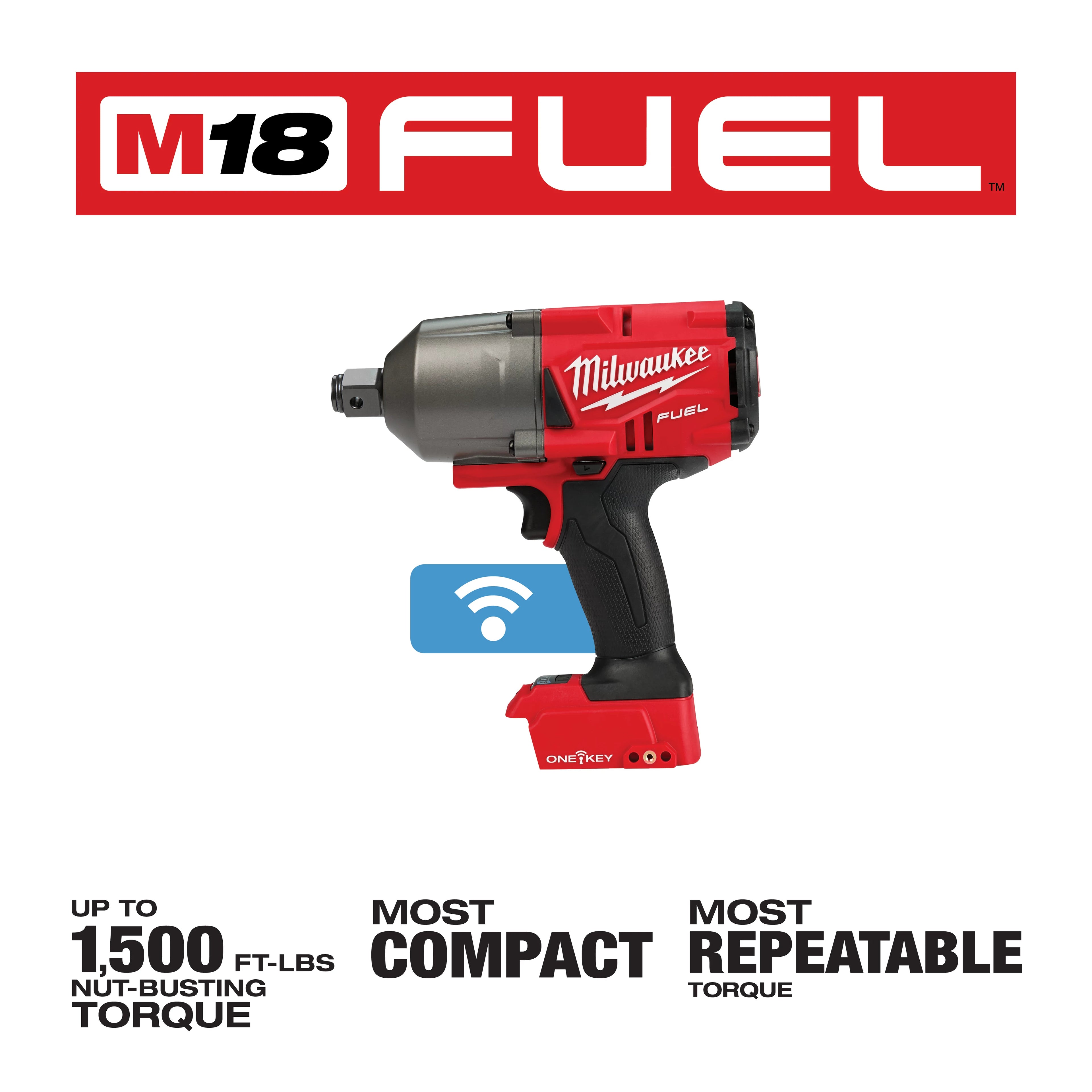 CLÉS À CHOCS 3/4'' COUPLE ÉLEVÉ ONE-KEY M18 FUEL