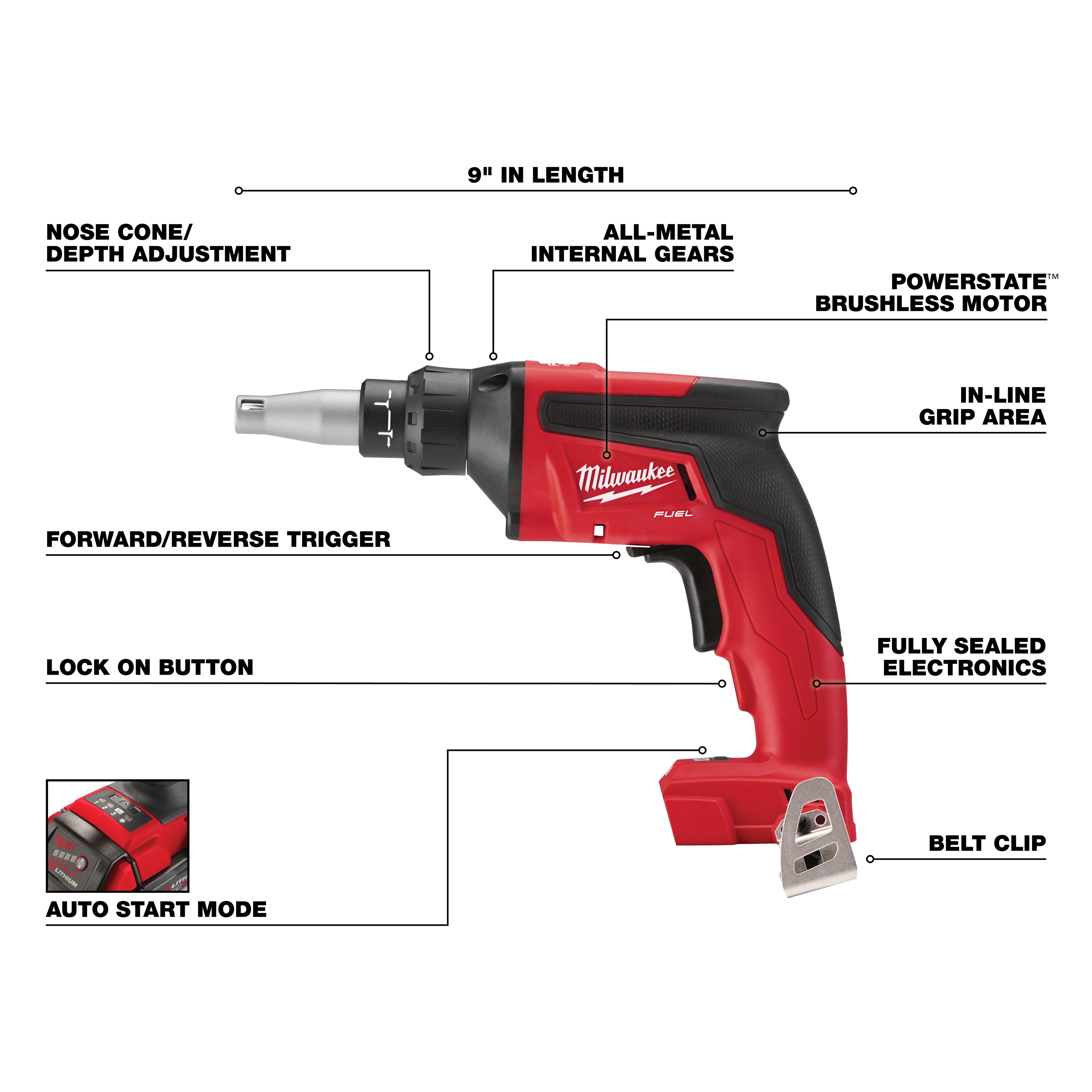 M18 FUEL BRUSHLESS DRYWALL SCREWGUN