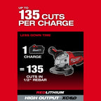 RECTIFIEUSE COUDÉE 4-1/2''/ 5'' À PALETTE M18 FUEL BRUSHLESS