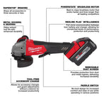 ENSEMBLE RECTIFIEUSE COUDÉE 4-1/2'' / 5'' M18 FUEL (XC6.0)