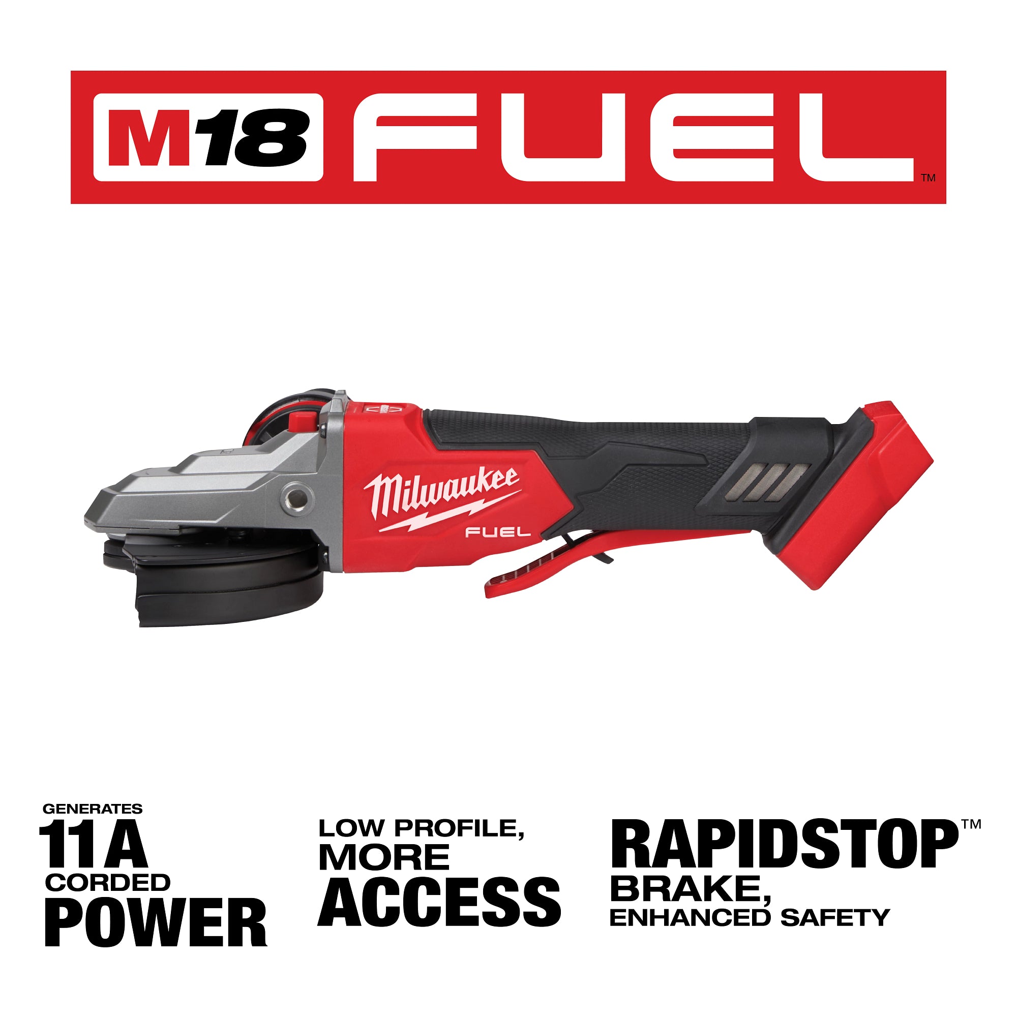 RECTIFIEUSE COUDÉE TÊTE PLATE 5'' À PALETTE M18 FUEL