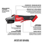 M18 FUEL 5" Flat Head Angle Grinder with Paddle Switch